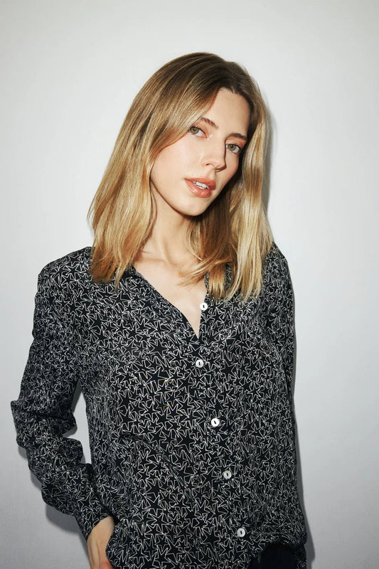 Sage Star Blouse - Polkadots & Moonbeams LACatherine GeeBlackXSSage Star Blouse
