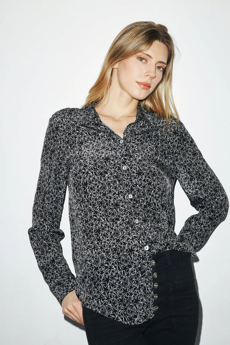 Sage Star Blouse - Polkadots & Moonbeams LACatherine GeeBlackXSSage Star Blouse