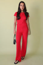 Sara Pointelle Pants - Polkadots & Moonbeams LABailey RoseRedXSSara Pointelle Pants