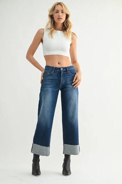 Scissor Cuffed Slim Wide