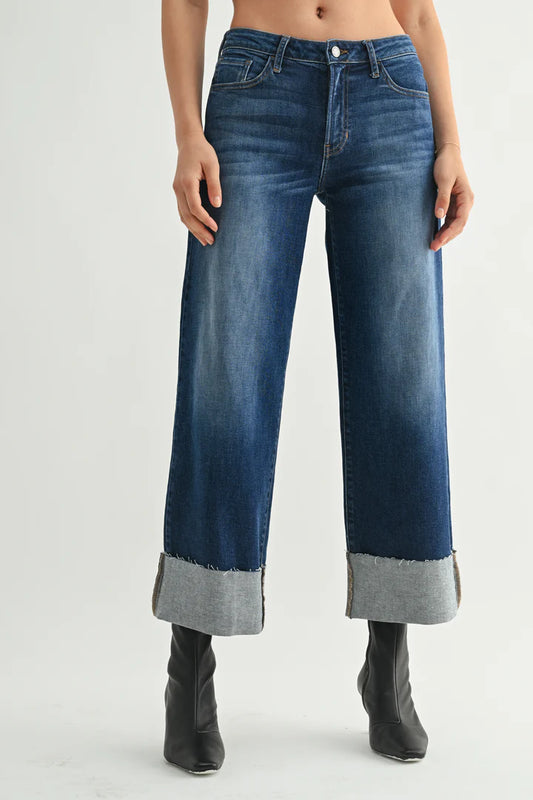 Scissor Cuffed Slim Wide