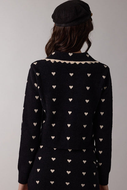 Scallop Cardigan - Polkadots & Moonbeams LAPolkadots & Moonbeams LABlackSScallop Cardigan