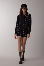 Scallop Cardigan - Polkadots & Moonbeams LAPolkadots & Moonbeams LABlackSScallop Cardigan