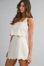 Scallop Hem Crop - Polkadots & Moonbeams LAPolkadots & MoonbeamsoatSScallop Hem Crop