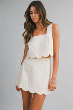 Scallop Hem Crop - Polkadots & Moonbeams LAPolkadots & MoonbeamsoatSScallop Hem Crop