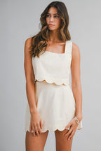 Scallop Hem Crop - Polkadots & Moonbeams LAPolkadots & MoonbeamsoatSScallop Hem Crop