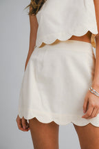 Scallop Hem Crop - Polkadots & Moonbeams LAPolkadots & MoonbeamsoatSScallop Hem Crop