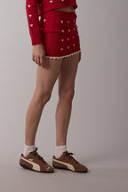 Scallop Skort - Polkadots & Moonbeams LAPolkadots & Moonbeams LARedSScallop Skort