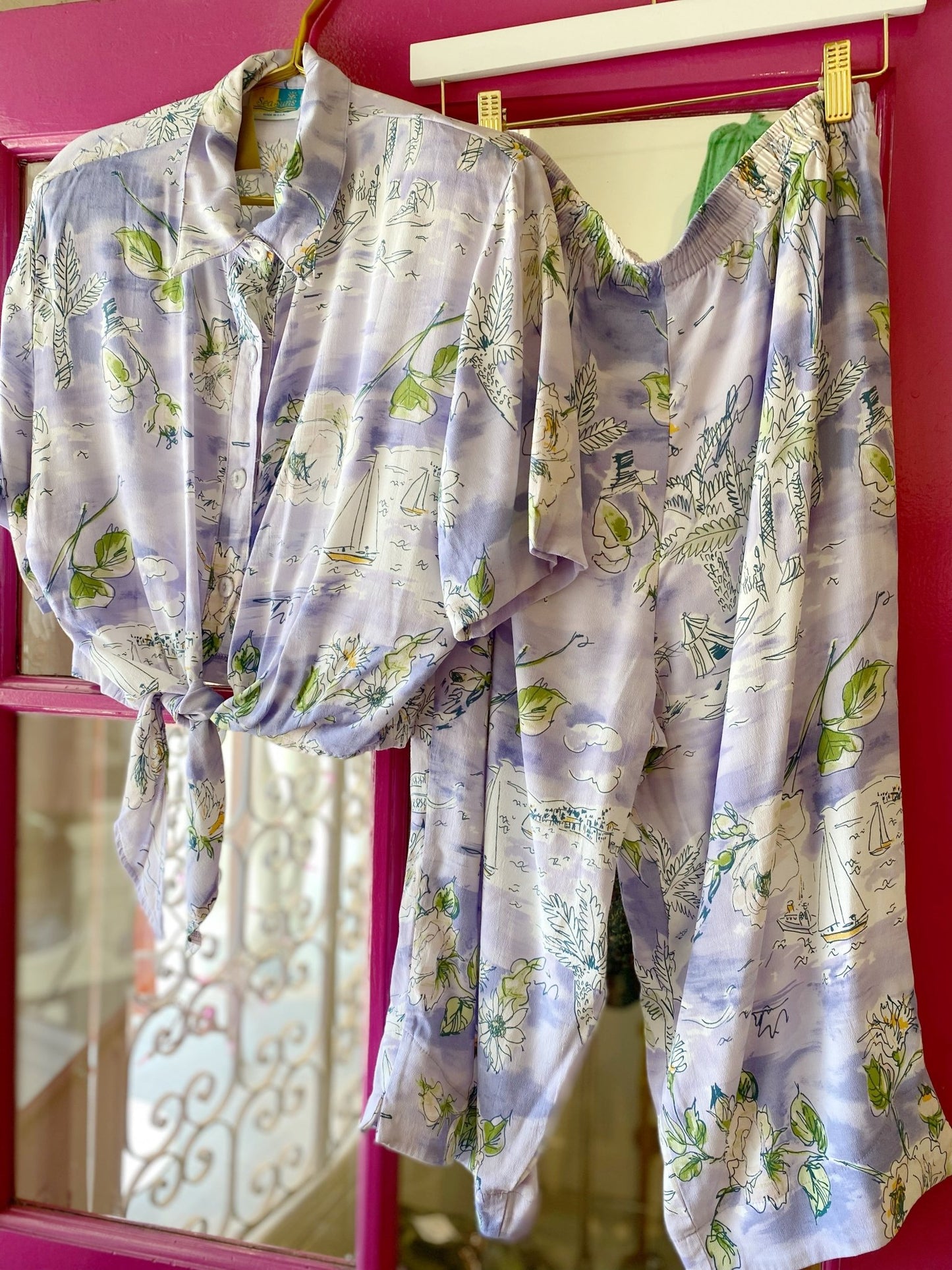 Sea Suns Vintage Two Piece Set - Polkadots & Moonbeams LAVintageSea Suns Vintage Two Piece Set