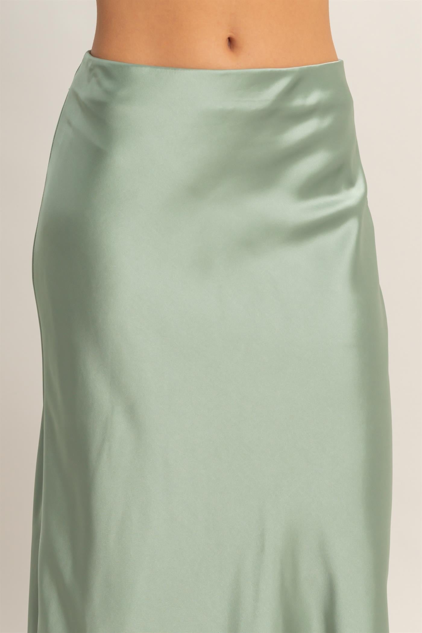 Slippy Satin Skirt