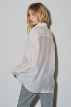 Sheer Blouse - Polkadots & Moonbeams LABeige BotanyWhiteS/MSheer Blouse
