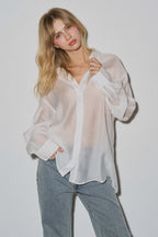 Sheer Blouse - Polkadots & Moonbeams LABeige BotanyWhiteS/MSheer Blouse