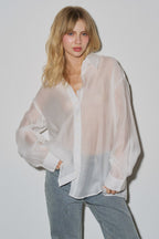 Sheer Blouse - Polkadots & Moonbeams LABeige BotanyWhiteS/MSheer Blouse
