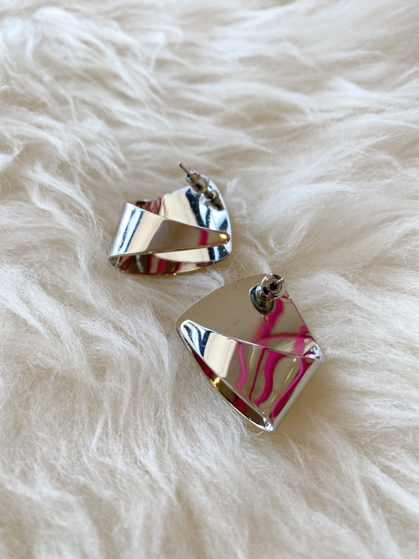 Silver Sculpted Earrings - Polkadots & Moonbeams LAPolkadots & MoonbeamssilverSilver Sculpted Earrings