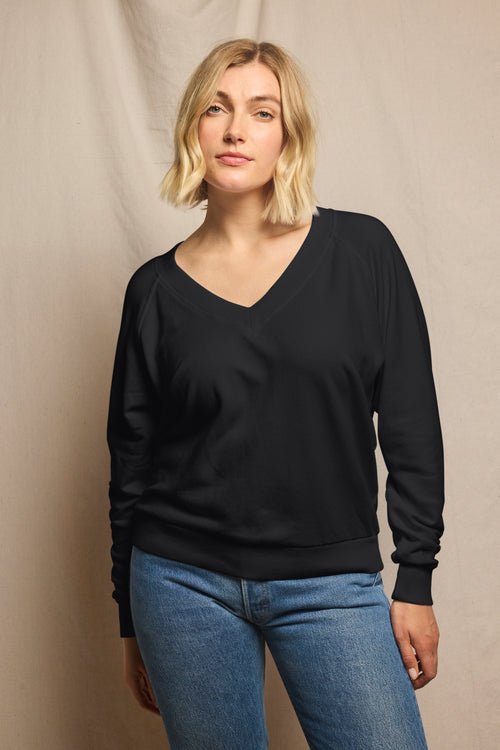 Sinead French Terry Sweatshirt - Polkadots & Moonbeams LAPerfect White TeeBLACKXSSinead French Terry Sweatshirt
