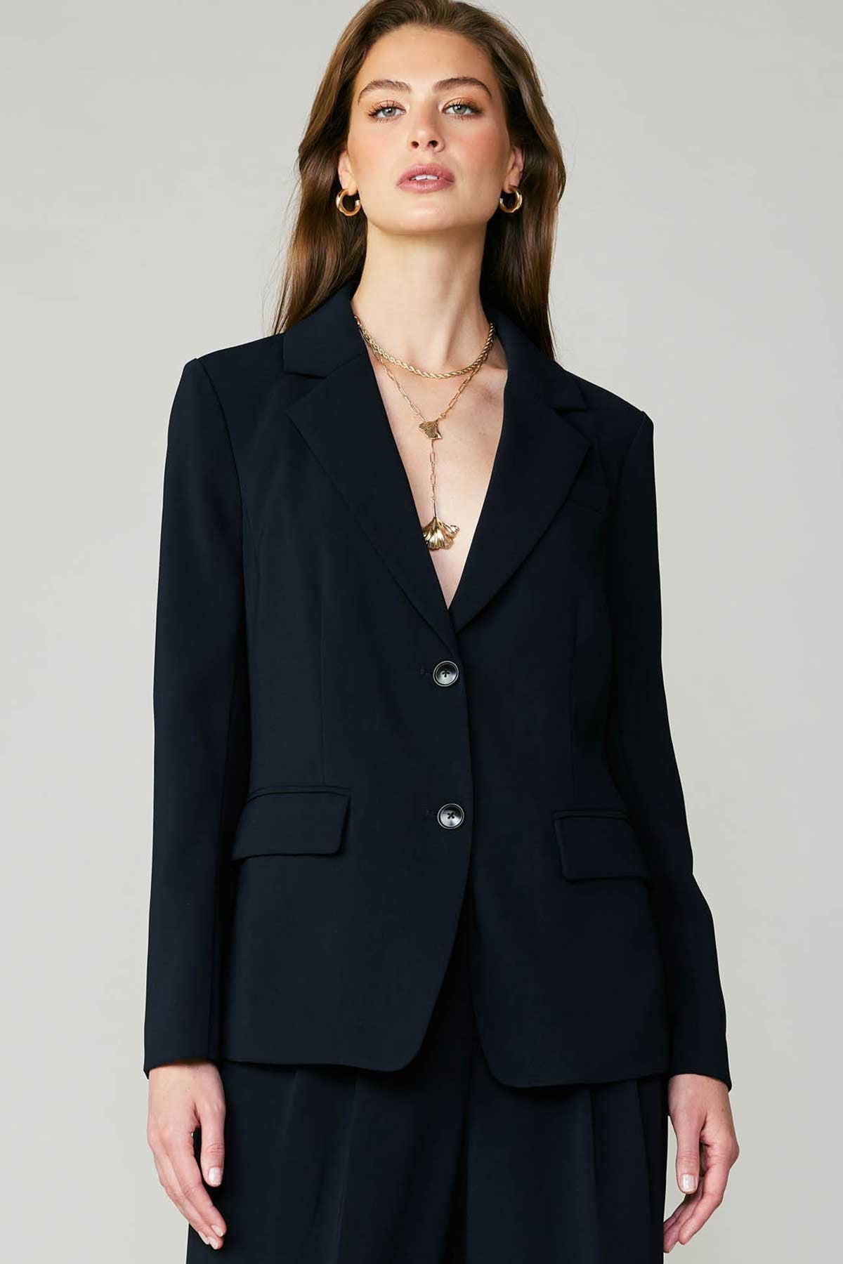 Single Breast Blazer - Polkadots & Moonbeams LAPolkadots & MoonbeamsNavyXSSingle Breast Blazer