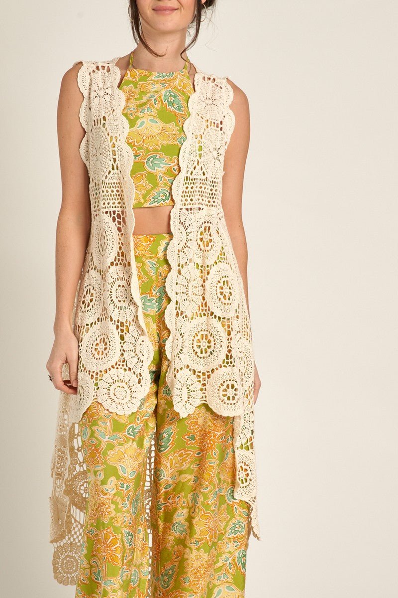 Sleeveless Boho Vest - Polkadots & Moonbeams LAPolkadots & MoonbeamsSSleeveless Boho Vest