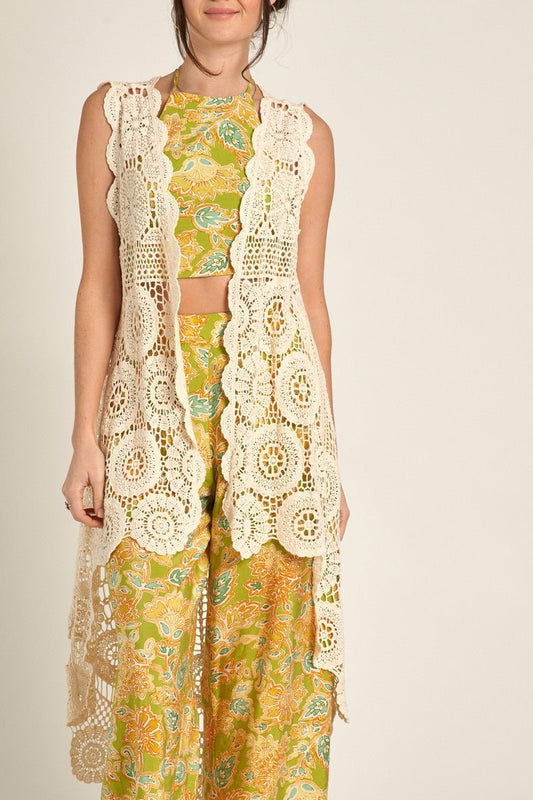 Sleeveless Boho Vest - Polkadots & Moonbeams LAPolkadots & MoonbeamsSSleeveless Boho Vest