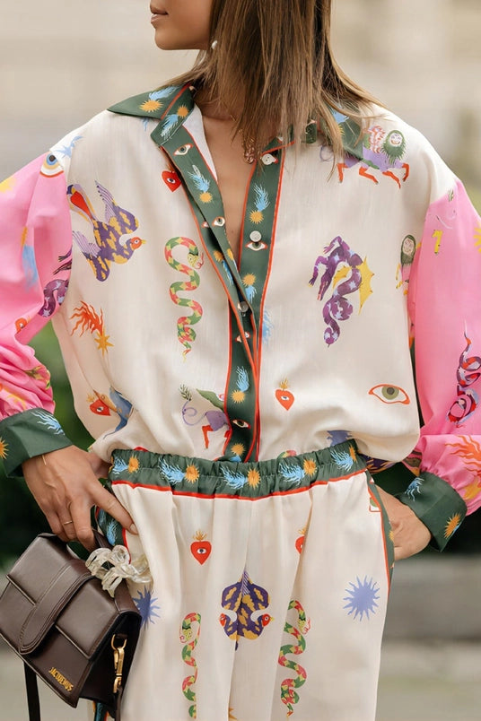Snake Abstract Button Down