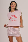 Sorry Tee - Polkadots & Moonbeams LABeige BotanyPinkSSorry Tee