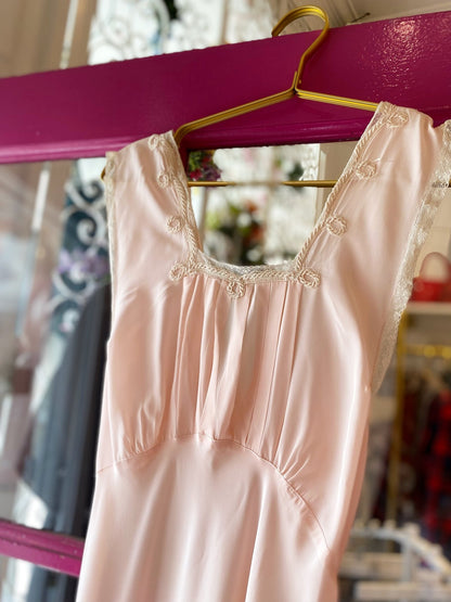 Square Lace Neck Vintage Slip Dress - Polkadots & Moonbeams LACaitlin NicoleSquare Lace Neck Vintage Slip Dress