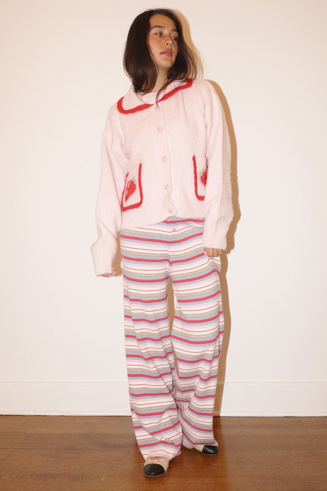 Strawberry Patch BF Sweater - Polkadots & Moonbeams LABailey RosePinkXSStrawberry Patch BF Sweater