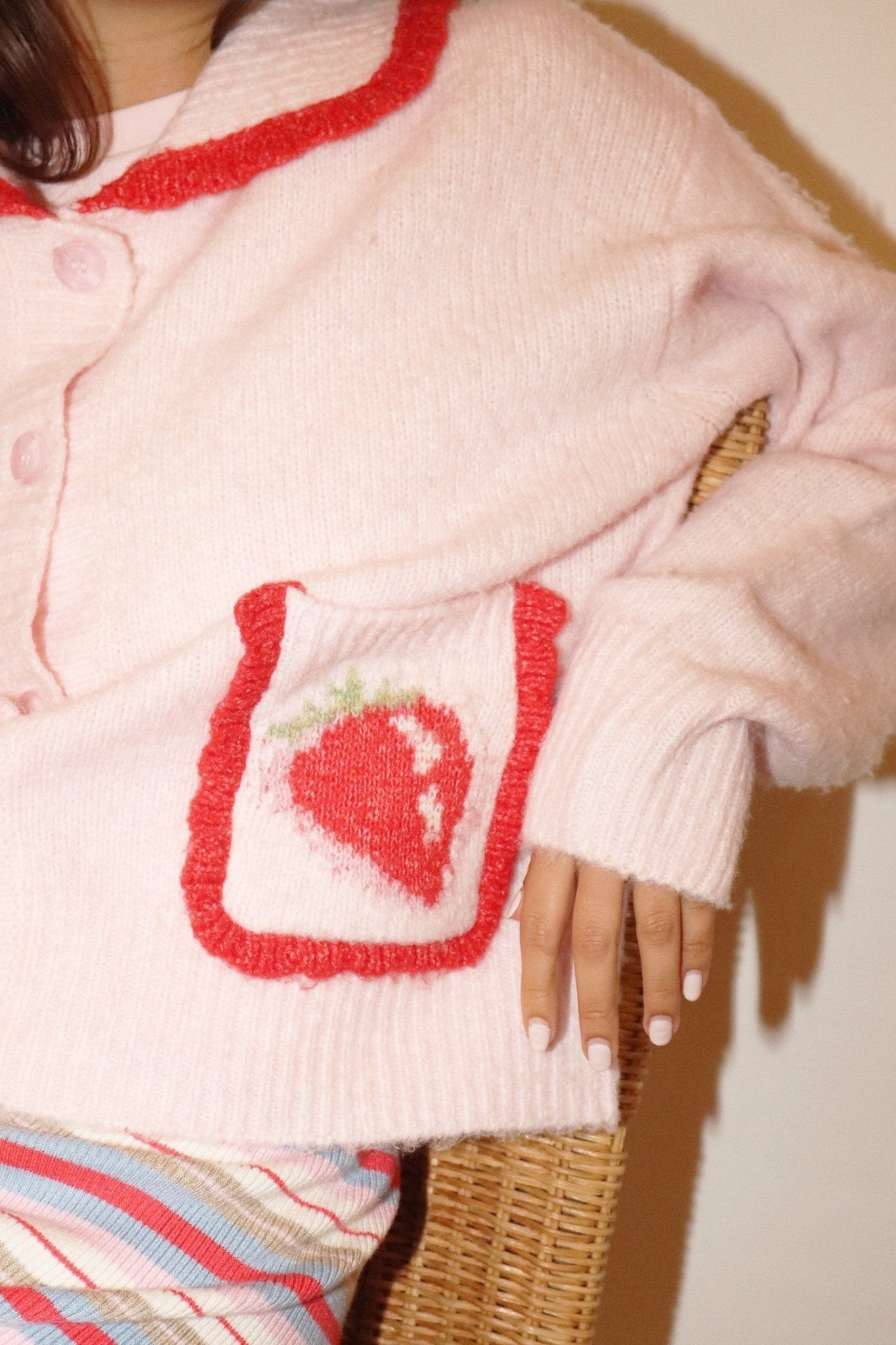 Strawberry Patch BF Sweater - Polkadots & Moonbeams LABailey RosePinkXSStrawberry Patch BF Sweater