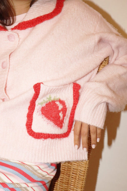 Strawberry Patch BF Sweater - Polkadots & Moonbeams LABailey RosePinkXSStrawberry Patch BF Sweater