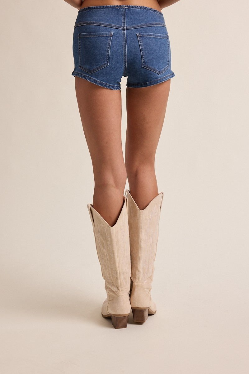 Stretch Denim Hot Pants - Polkadots & Moonbeams LAPolkadots & Moonbeams LASlight denimStretch Denim Hot Pants