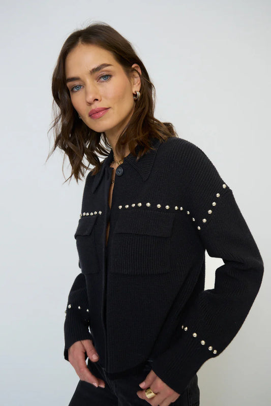 Jay Studded Sweater Jacket