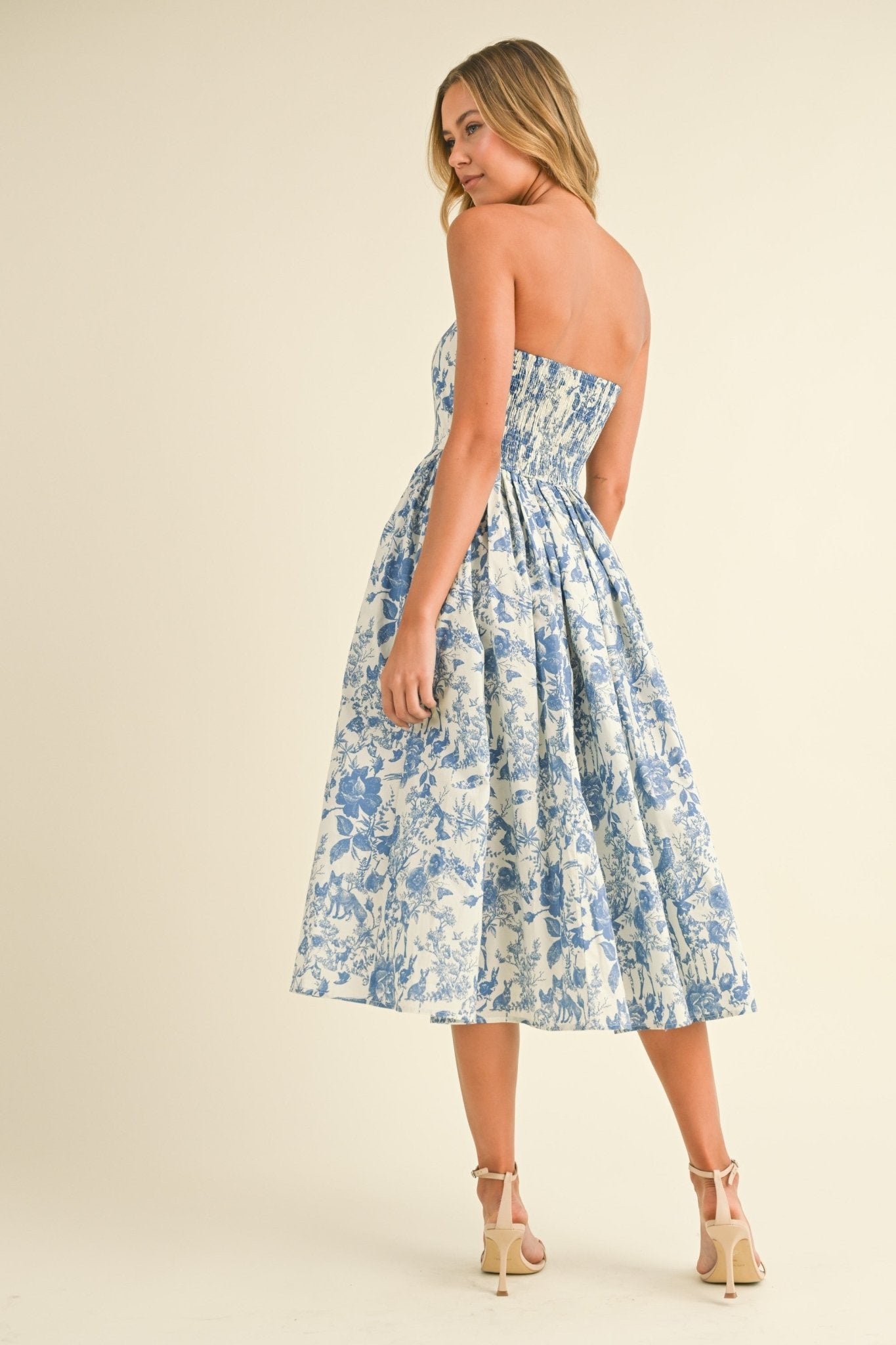 Tea Midi Dress - Polkadots & Moonbeams LAPolkadots & Moonbeamsblue/whiteSTea Midi Dress