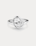 The Bianco Nero Statement Ring-Silver - From the brand Luv AJ