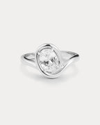 The Bianco Nero Statement Ring-Silver - From the brand Luv AJ