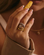 The Marais Wave Ring Set - Gold - Polkadots & Moonbeams LALuv AJSP26-R-MWRS-G-77SilverThe Marais Wave Ring Set - Gold