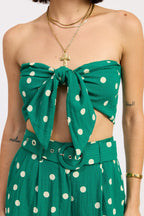 Tie Polkadots Top - Polkadots & Moonbeams LAPolkadots & MoonbeamsGreenSTie Polkadots Top