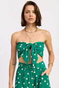 Tie Polkadots Top - Polkadots & Moonbeams LAPolkadots & MoonbeamsGreenSTie Polkadots Top