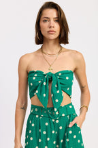 Tie Polkadots Top - Polkadots & Moonbeams LAPolkadots & MoonbeamsGreenSTie Polkadots Top