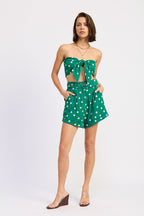 Tie Polkadots Top - Polkadots & Moonbeams LAPolkadots & MoonbeamsGreenSTie Polkadots Top