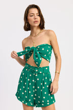 Tie Polkadots Top - Polkadots & Moonbeams LAPolkadots & MoonbeamsGreenSTie Polkadots Top