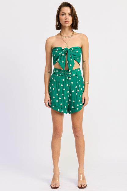 Tie Polkadots Top