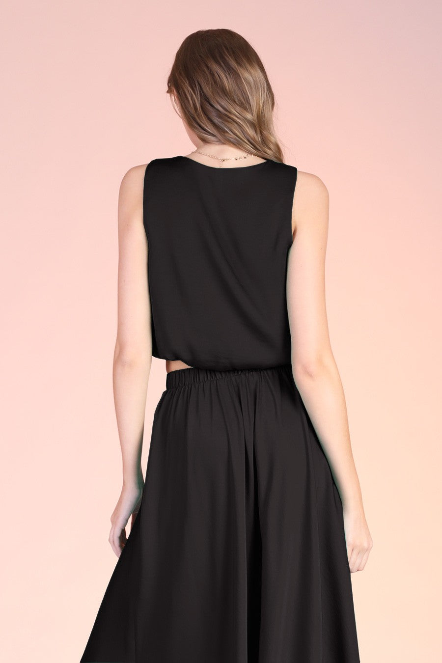 Washed Silky Crop Top