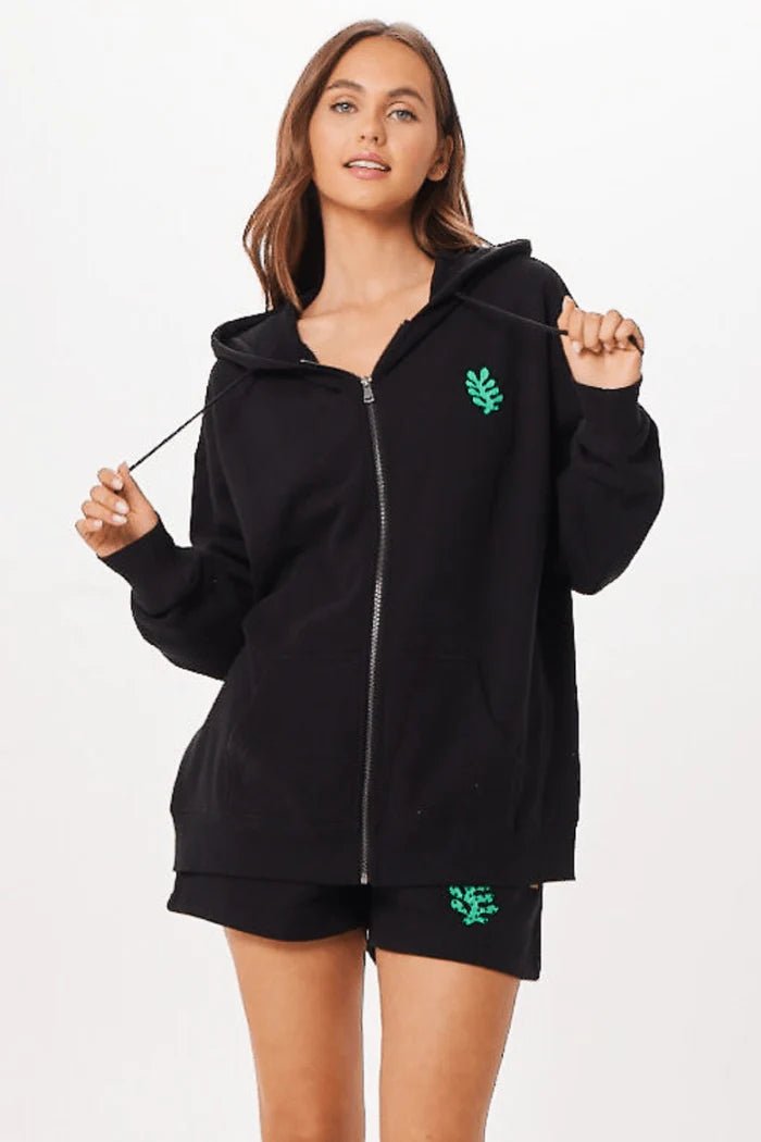 Tulum Jet Setter Zip Up - Polkadots & Moonbeams LAVintage HavanaBLACKSTulum Jet Setter Zip Up