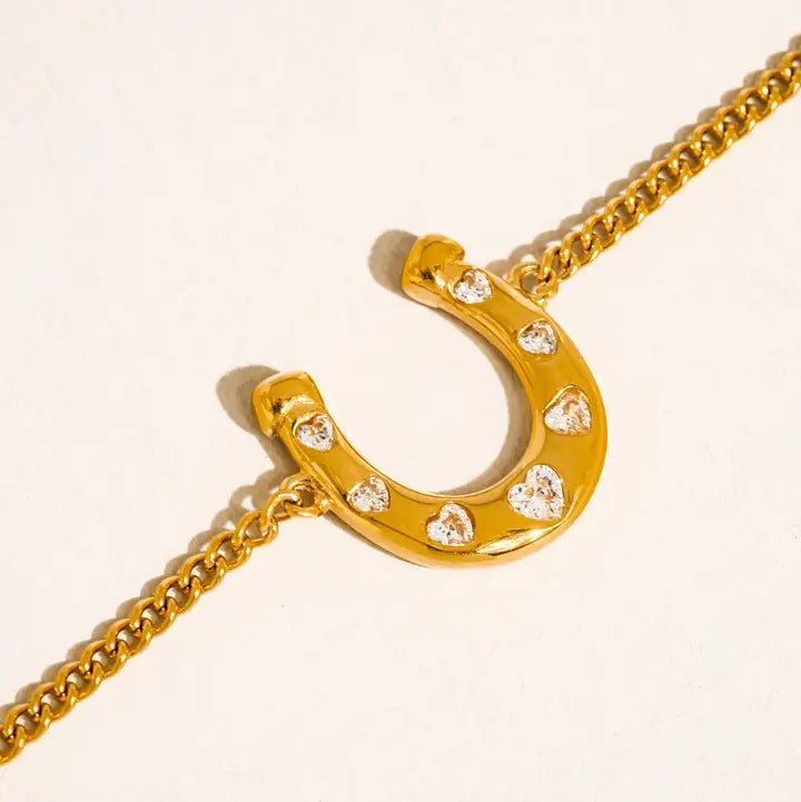 Tunda Gold Horseshoe Bracelet - Polkadots & Moonbeams LALuv AJGoldTunda Gold Horseshoe Bracelet