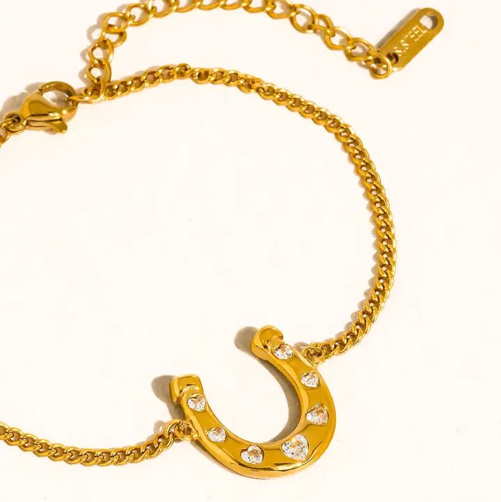 Tunda Gold Horseshoe Bracelet - Polkadots & Moonbeams LALuv AJGoldTunda Gold Horseshoe Bracelet