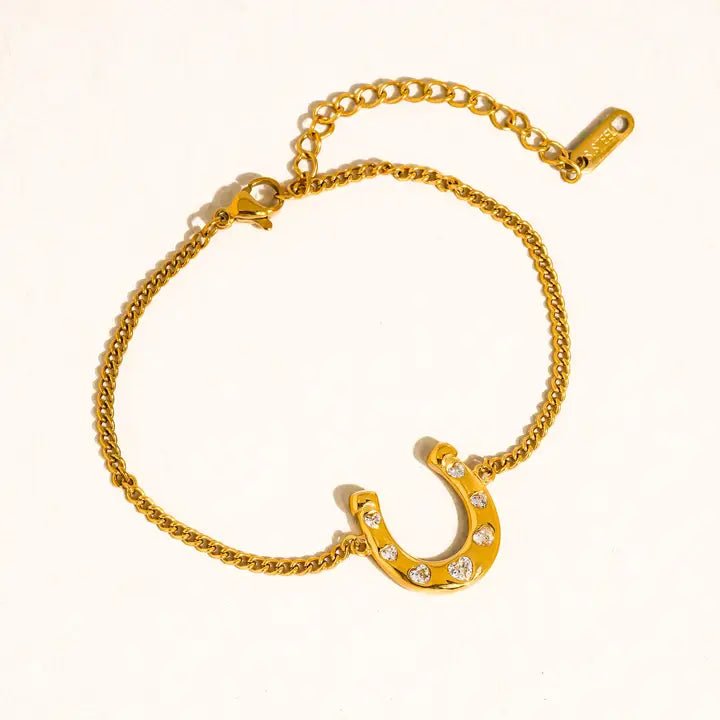 Tunda Gold Horseshoe Bracelet - Polkadots & Moonbeams LALuv AJGoldTunda Gold Horseshoe Bracelet