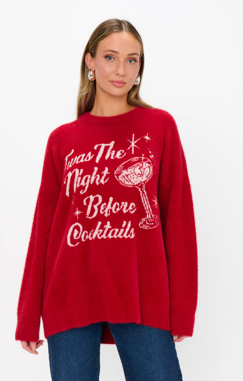 Twas The Night Before Cocktails Sweater