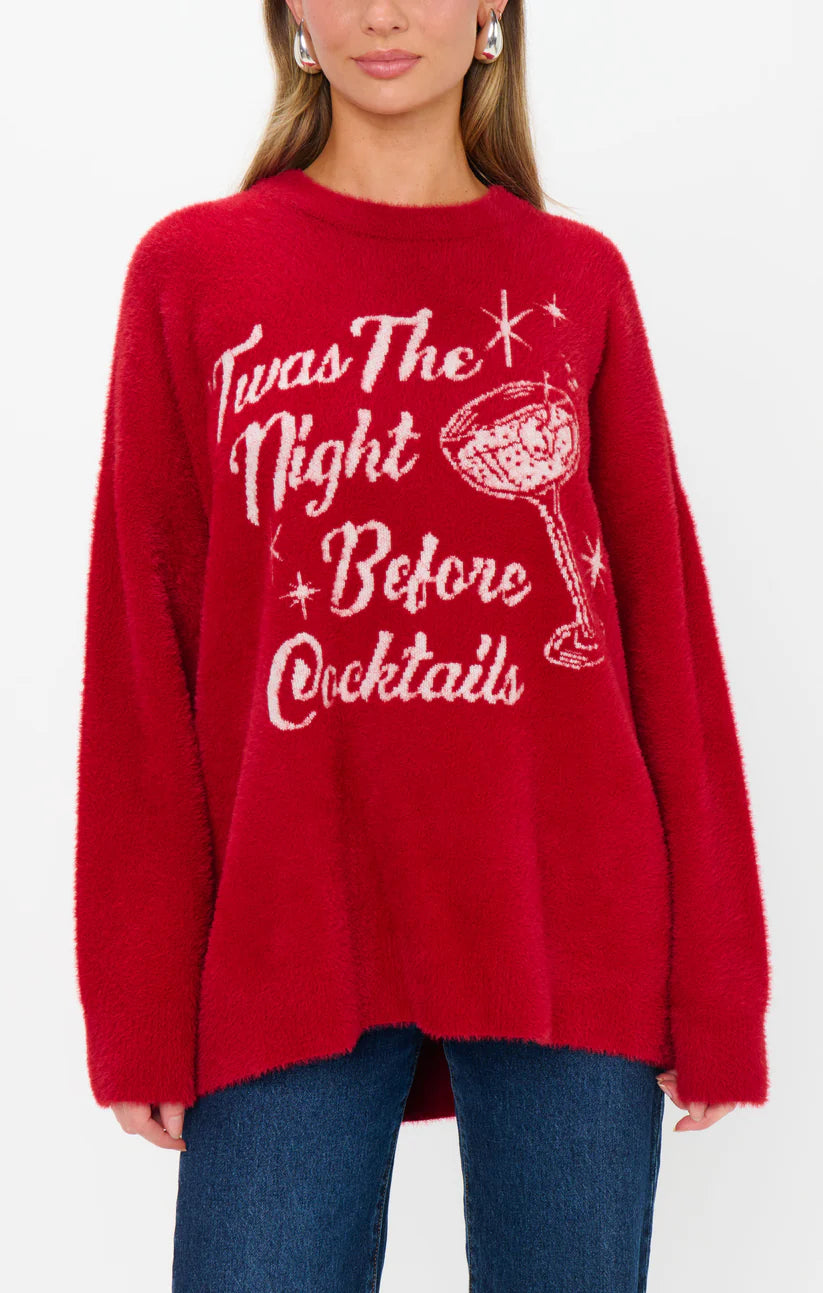 Twas The Night Before Cocktails Sweater
