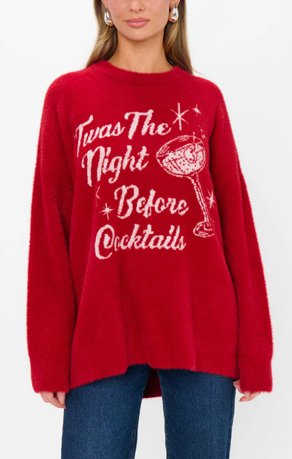 Twas The Night Before Cocktails Sweater