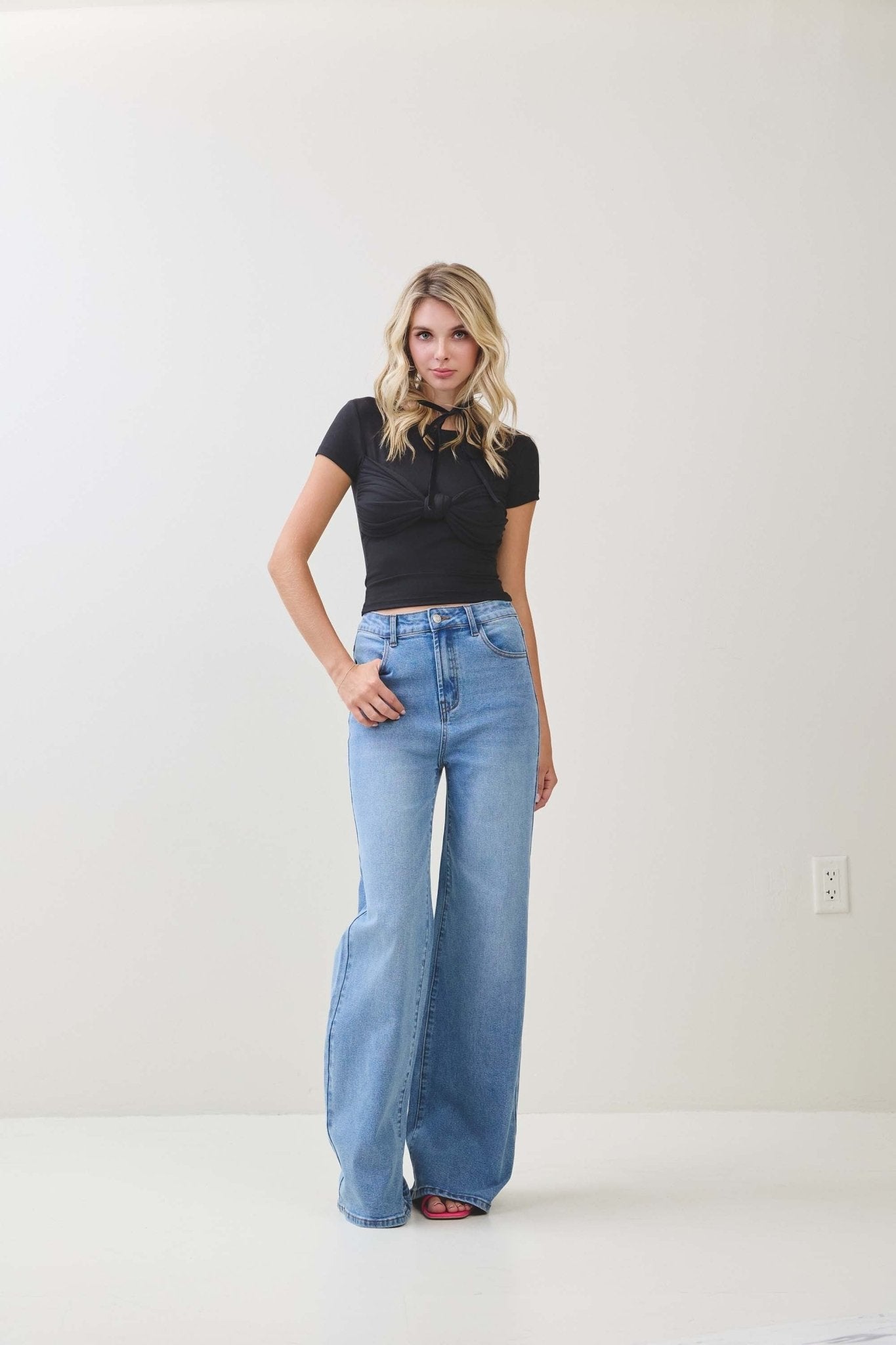 Twist Knot Top - Polkadots & Moonbeams LAPolkadots & MoonbeamsBLACKSTwist Knot Top