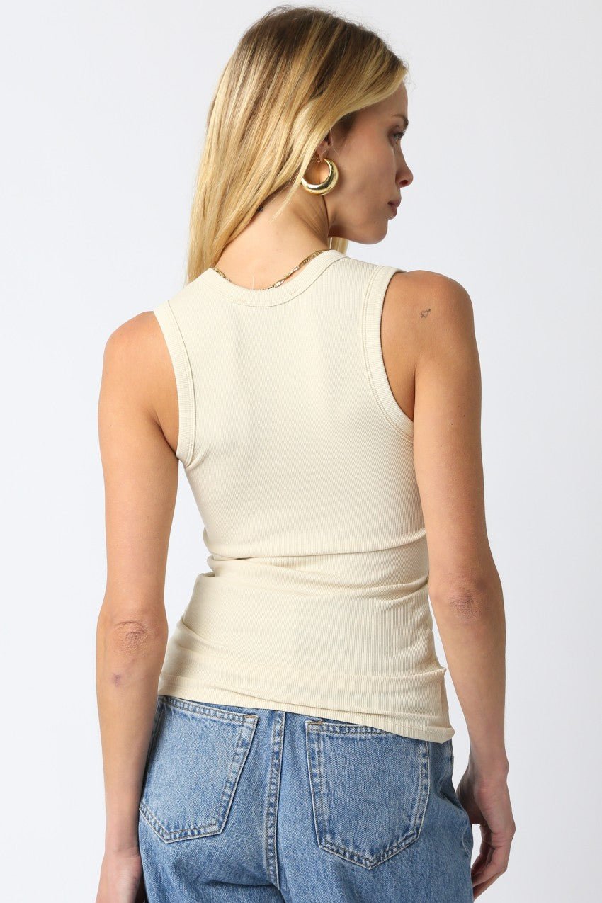 U Scoop Ribbed Top - Polkadots & Moonbeams LAPolkadots & MoonbeamsGraySU Scoop Ribbed Top